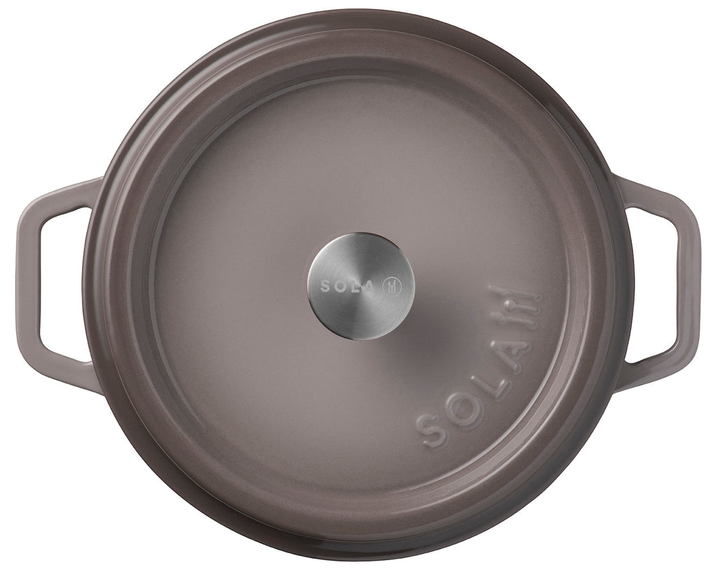 Gietijzeren braadpan 24 cm Grijs