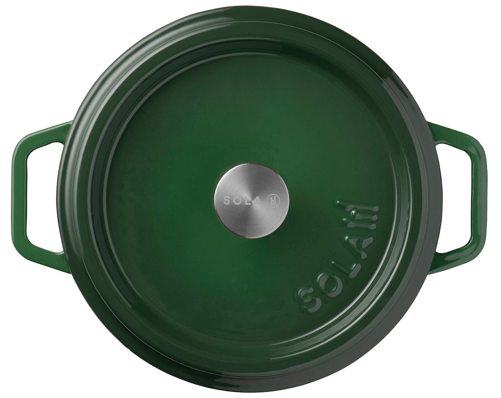 Gietijzeren braadpan 24 cm Groen
