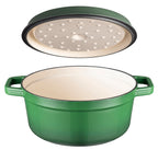 Gietijzeren braadpan 24 cm Groen