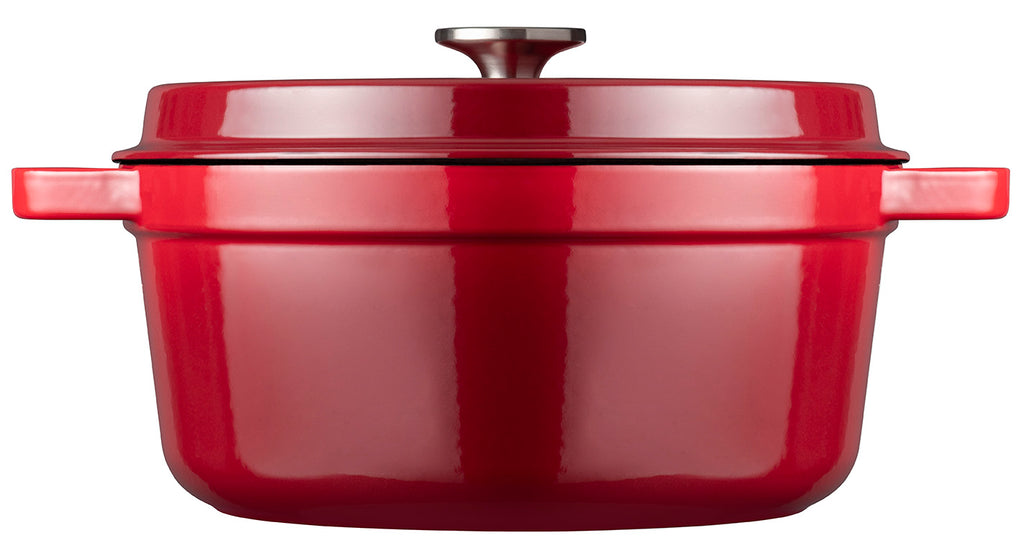 Gietijzeren braadpan 24 cm Rood