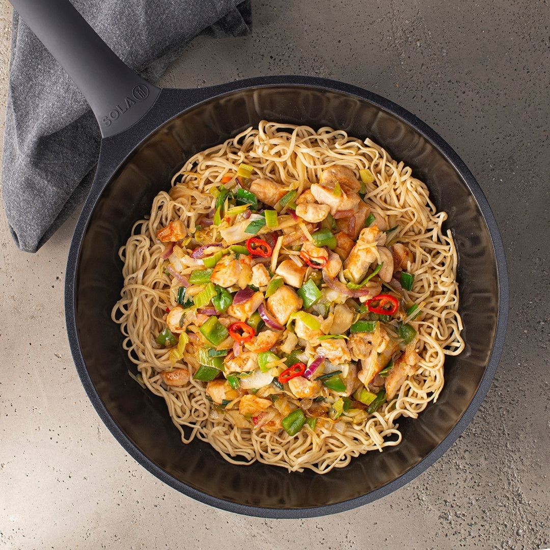 Wokpan met deksel 30 cm Ceramic Deluxe