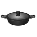 Paellapan / Hapjespan met deksel 28 cm Fair Cooking