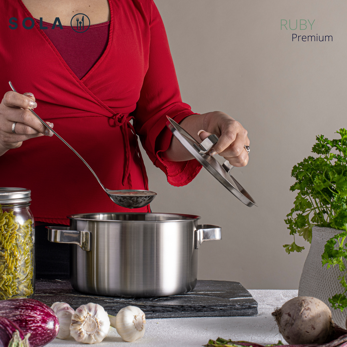 Kookpan 24 cm Ruby