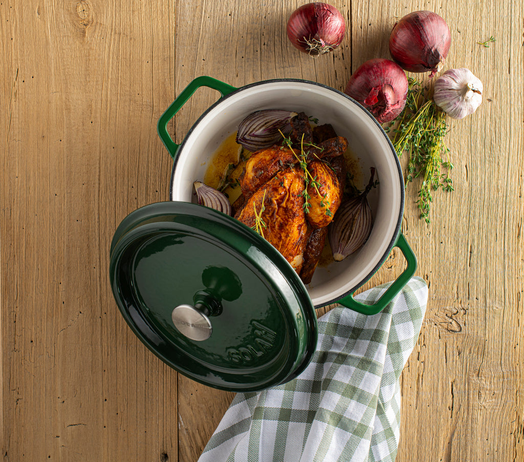 Gietijzeren braadpan 24 cm Groen