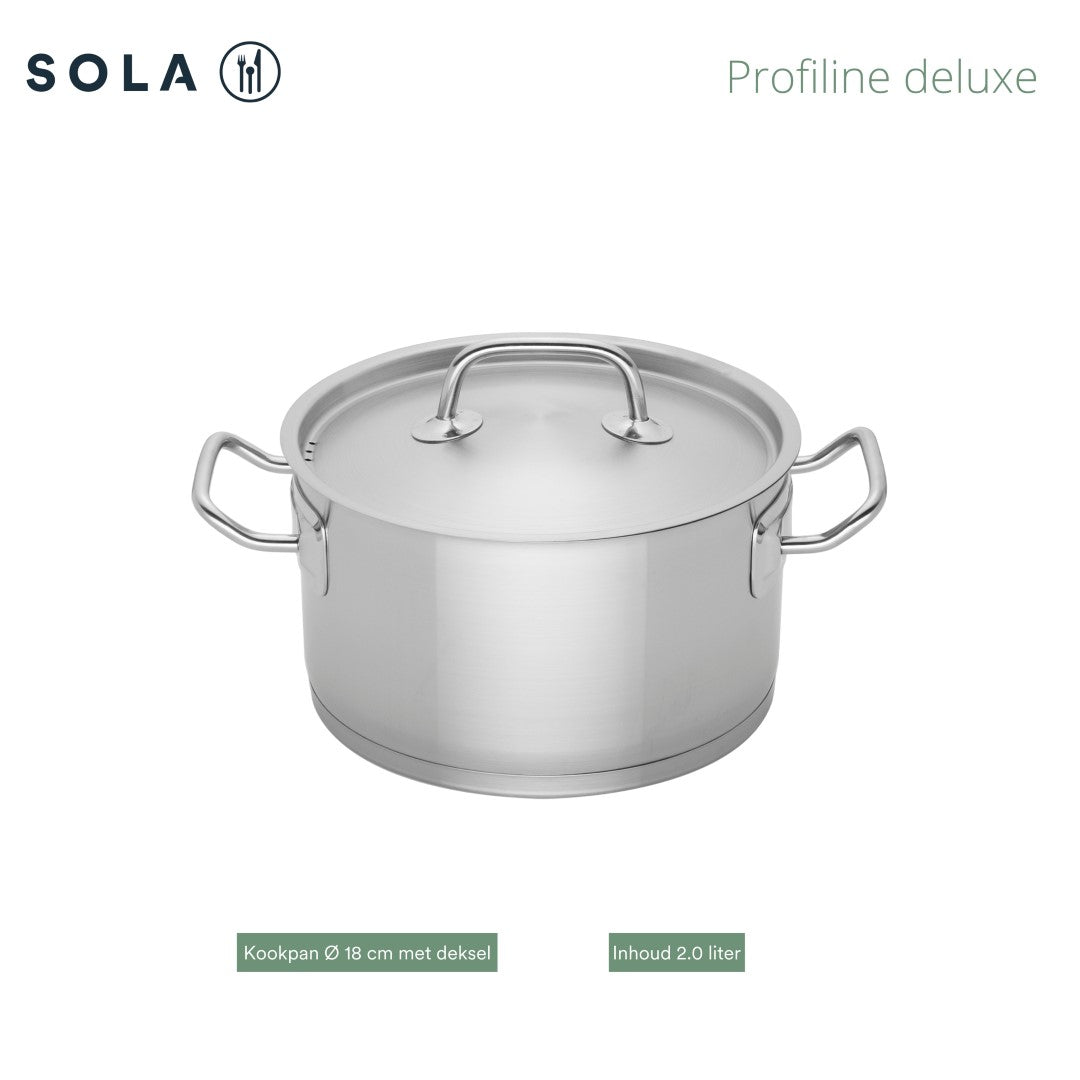 Kookpan 18 cm Profiline Deluxe