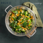 Green cooking+ wokpan 32 cm met deksel