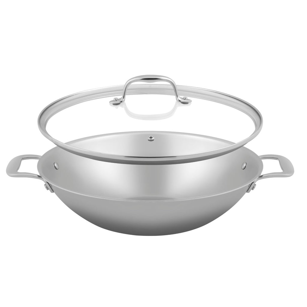 Green cooking+ wokpan 32 cm met deksel