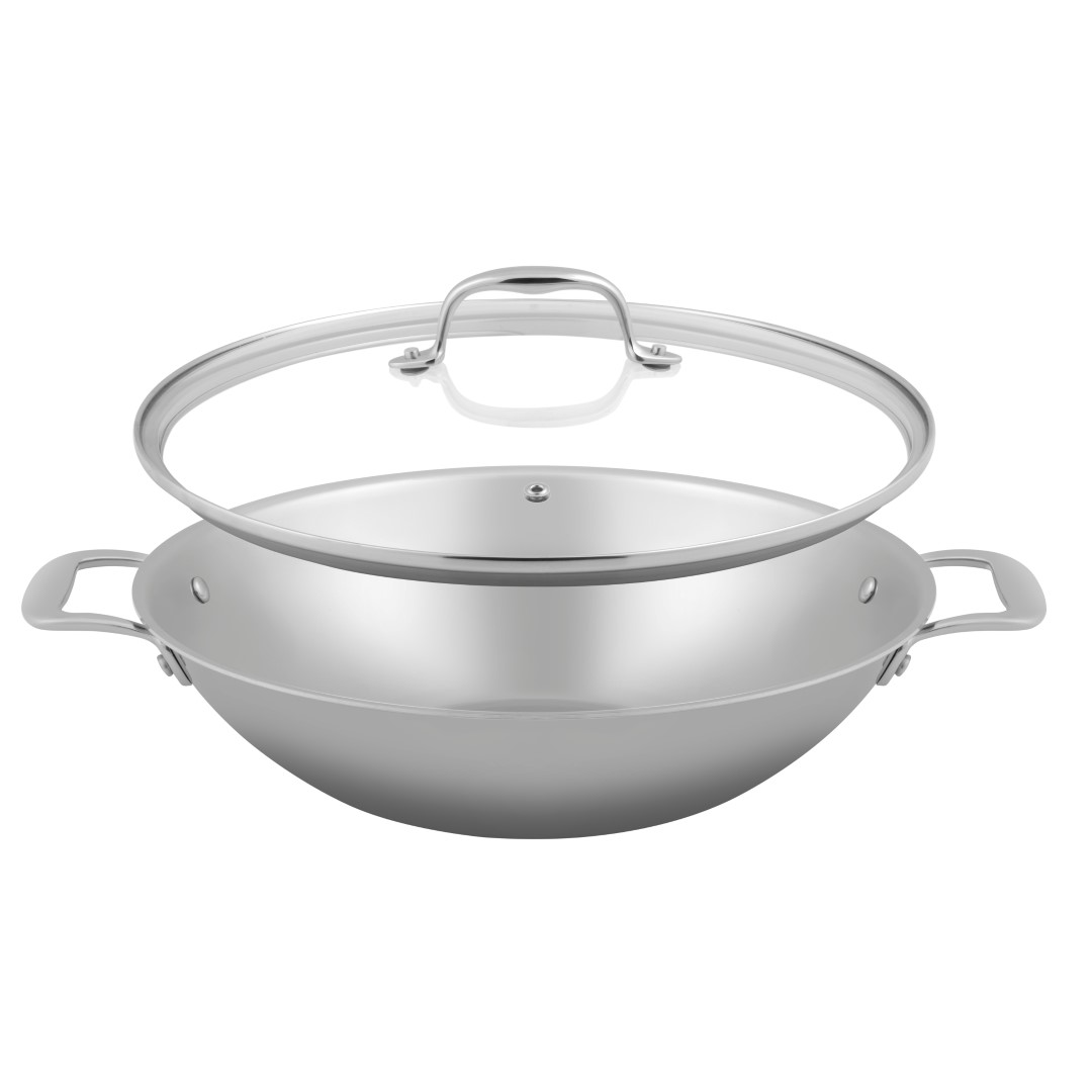 Induceren Subtropisch fluctueren Green cooking+ wokpan 32 cm met deksel | Sola