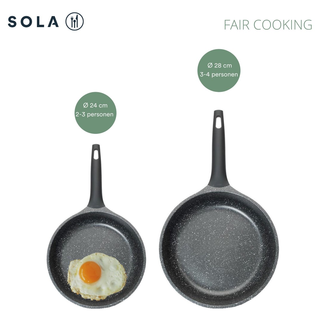 Gespecificeerd ongeduldig foto Koekenpan 28 cm Fair Cooking | Sola